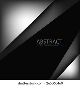 Silver and grey vector background hot color tone frame and square angle with black dark space for text and message modern artwork design