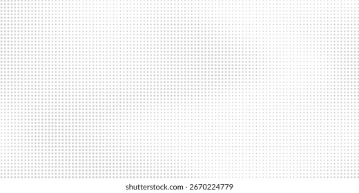Textura de gradiente de meio-tom prateado. Plano de fundo de ponto de polca de fuga. Repetição do padrão de gradação de pontos abstrato moderno