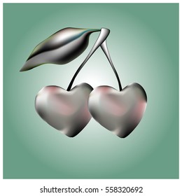 silver heart cherries