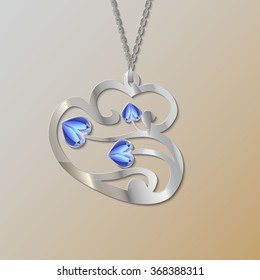 Silver Heart Pendant