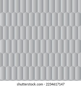 silver hexagon graphic pattern metallic style