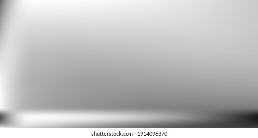 Malla de gradiente horizontal plateado. Malla de gradiente horizontal gris. Ilustración de textura desenfocada metálica. Fondo Natural Vibrante Y Moderno. Diseño Monocromático Monocromático de Aluminio.