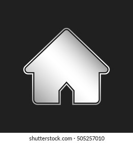 Silver House Icon or Logo