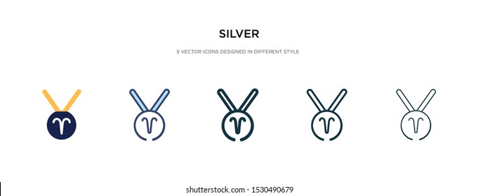 silver icon in different style vector illustration. two colored and black silver vector icons designed in filled, outline, line and stroke style can be used for web, mobile, ui