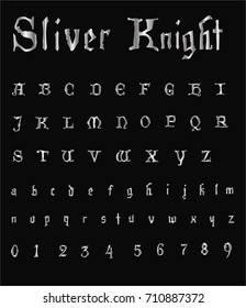 Silver Knight - Medieval Vector Font