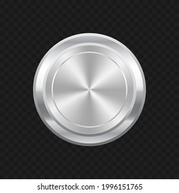 Etiqueta plateada, placa, ilustración vectorial de medallas