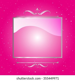 silver label christmas card background vector 