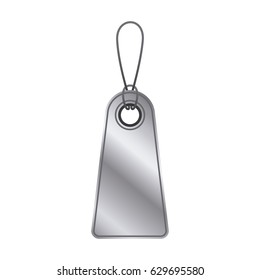 Silver label icon. Tag element banner badge card and product theme. Isolated design. Vector illustration