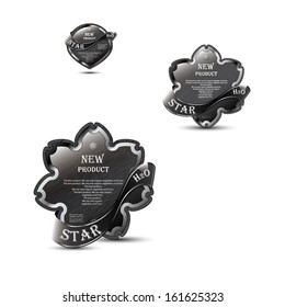Silver labels. Use for your product