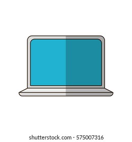 silver laptop icon image design, vector illustration