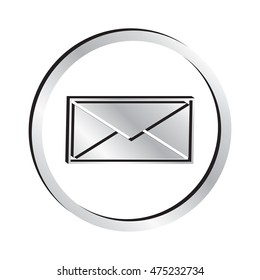 Silver Letter / Envelope Icon