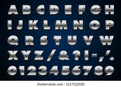 Silver Letters - Extra Bold