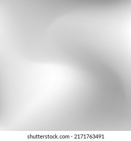 Silver Light Grey Monochromatic Background. Sky Dynamic Liquid Soft Water Gradient Backdrop. Metallic Calm Dark Blurred Soft Swirl Gradient Mesh. Aluminium Curve Fluid Wavy Blurry Texture.