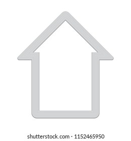 Silver light house icon isolated on a white background