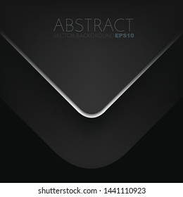 Silver line black vector background 