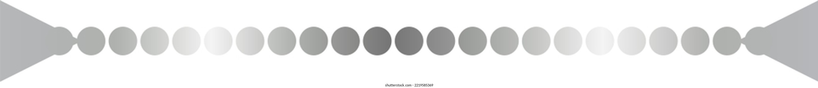 Ilustración del vector de borde de línea plateada