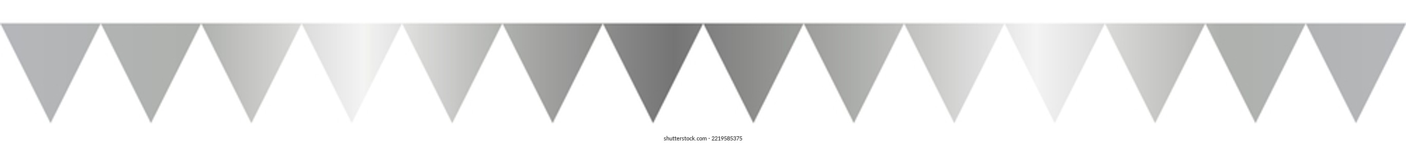 Ilustración del vector de borde de línea plateada