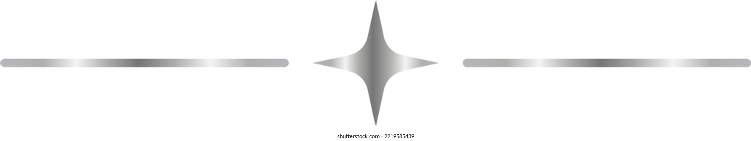 Ilustración del vector de borde de línea plateada