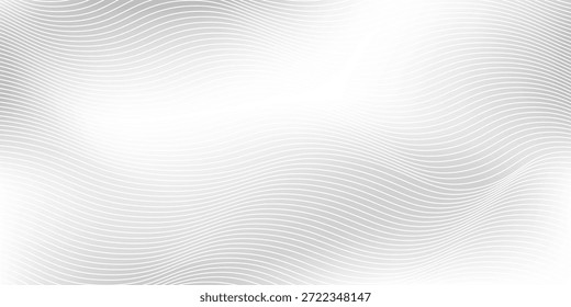 Silber Linien abstrakte Folie Hintergrund mit Metall Spiegel Textur. Farbverlauf-Oberflächenkunst aus Chrom