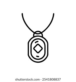 Ilustración vectorial de icono de medallón plateado