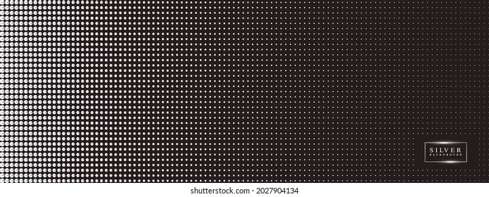 Silver luxury background with beads. Vector illustration.