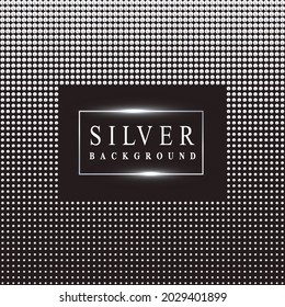 Silver luxury background with beads. Vector illustration.