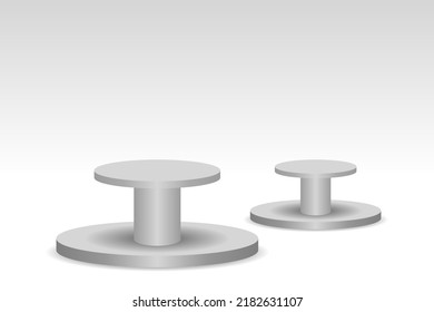 Silver luxury podium for product promotion