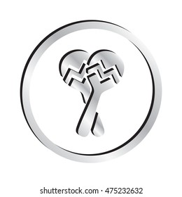 Silver Maracas Icon