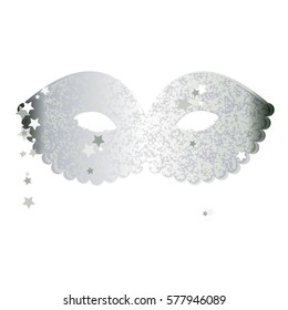 Silver mask.