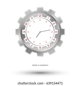 Silver mechanical watch