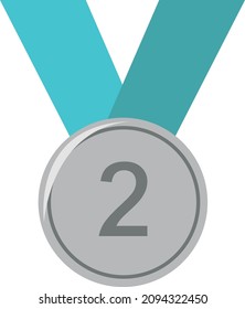 Silver medal second championship award