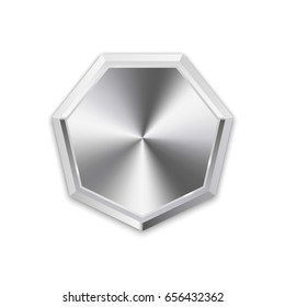 Silver medal. Vector illustration