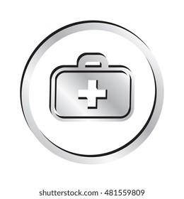 Silver Medical Kit Icon