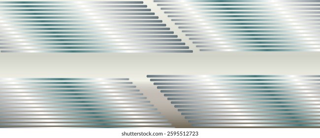 silver metal  abstract background with halftone golden lines delicate pattern. Small light spot box. Curve line, cosmic galaxy space. birthday party invitation.