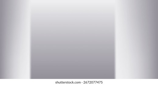 Fondo de lámina de metal plateado. Textura degradada metálica gris. Hoja brillante ancha del titán o del aluminio para la etiqueta, placa, muestra, etiqueta, impresión. Superficie texturizada de acero inoxidable. Fondo de Vector cromado