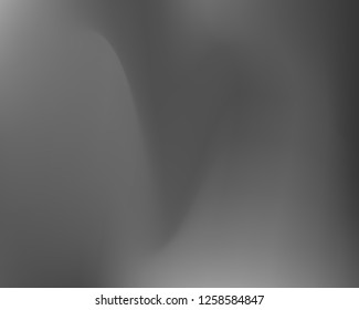 Silver Metal Gradient Banner. Monochrome Wavy Mesh Vector Template. Gray Colors Dynamic Waved Background. Perfect Element for Your Design