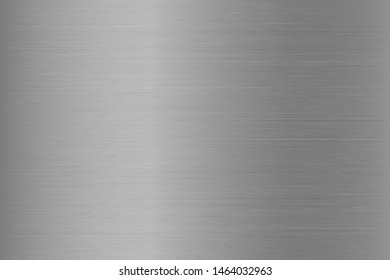 Silver metal gradient chrome texture background. Silver gray metal chrome texture vector icon foil background. Silver background for banner, ribbon, label. Silver shine design. Light effect texture