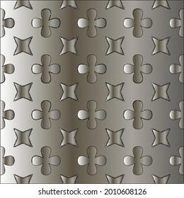 Fondo de flores de gradiente de metal plateado