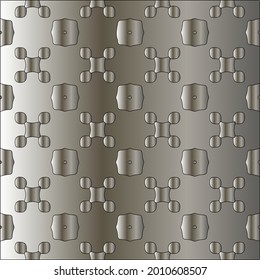 Silver metal gradient flower pattern background