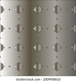 Silver metal gradient with repeat Pattern . Abstract metal background.