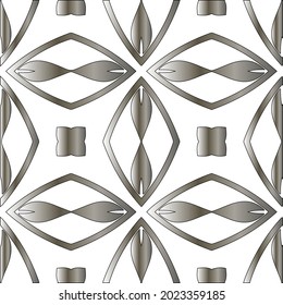 Silver metal gradient with repeat Pattern . Abstract metal background.
