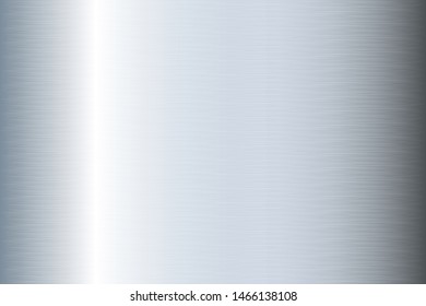 Silver metal gradient scratch texture background. Gray silver scratched metal chrome texture vector icon foil background. Silver grunge background for banner, ribbon, label. Silver scratch shine metal