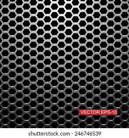 silver metal grill background.Vector illustration