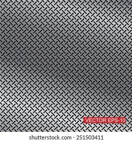 silver metal grill background.Vector illustration