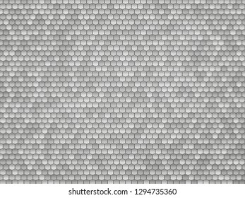 silver metal hexagon texture