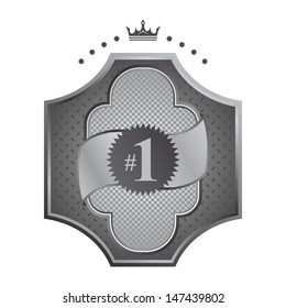 silver metal label template