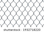 Silver metal mesh chain-link on a white background - Vector illustration