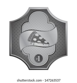 silver metal pizza