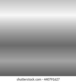 Silver metal plate texture. Light realistic, shiny, metallic empty horizontal gradient template. Abstract gray decoration. Design for wallpaper, background, wrapping, fabric etc. Vector Illustration.