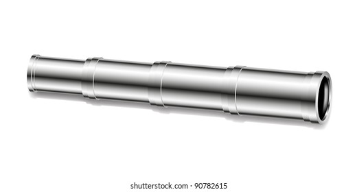 Silver (metal) spyglass